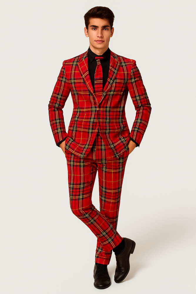 Plaid Christmas Suit