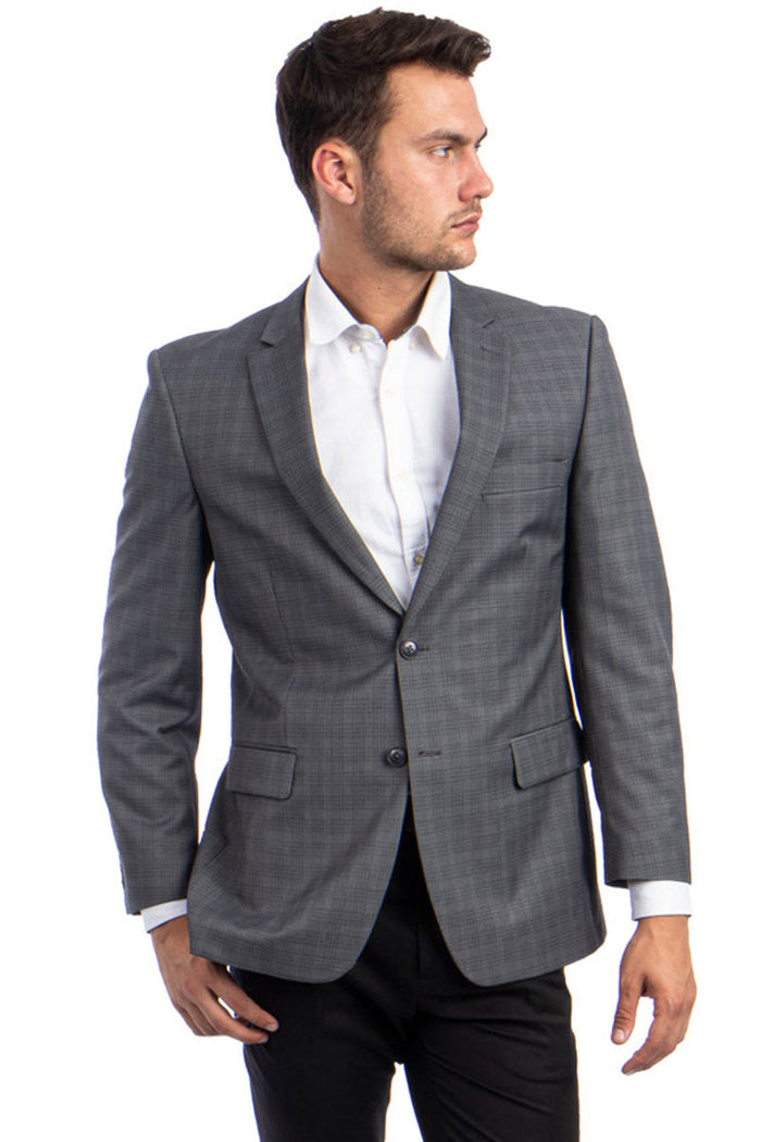 Men's Dark Green Glen Plaid Sport Coat