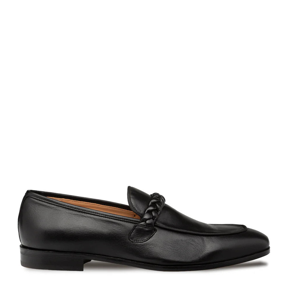 Parole Penny Loafer Calfskin Black By Mezlan Made In Spain Brand