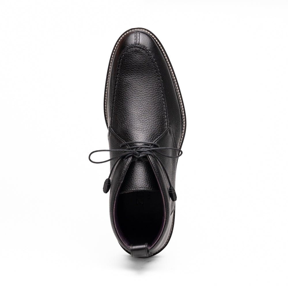 Zelli Campo High Deerskin Chukka Boot Black (48-595-BLK)