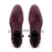 Zelli Campo Sueded Goatskin Blucher Lace-up Shoes in Bordeaux