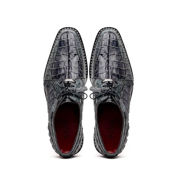 Marco Di Milano Caribe - Dark Gray Leather Dress Shoes