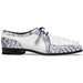 Marco_Di_Milano Caribe White Leather Sneakers - "Newspaper" Accent