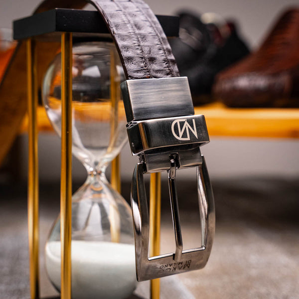 Marco Di Milano Caribe Belt Brown Pantano Leather Shoe