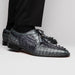 Marco Di Milano Caribe - Dark Gray Leather Dress Shoes