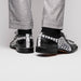 Marco Di Milano Caribe Newspaper Black Leather Dress Shoe
