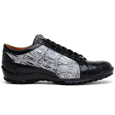 Marco Di Milano Cairo Alligator Sneakers Black/White