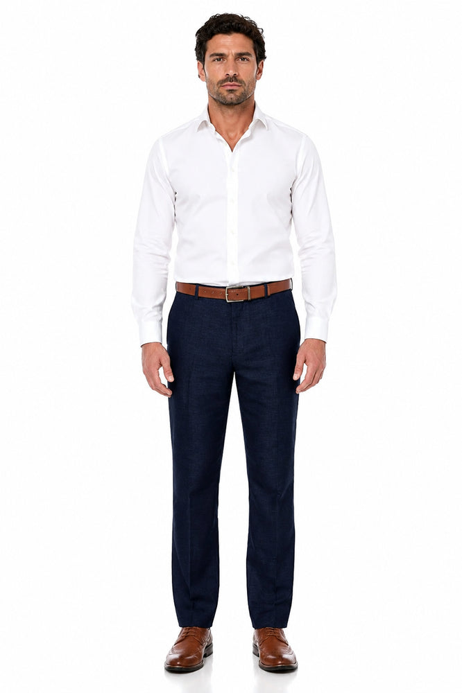 Casual Linen Suit Pants for Men – Breathable Beach Wedding Summer Trousers