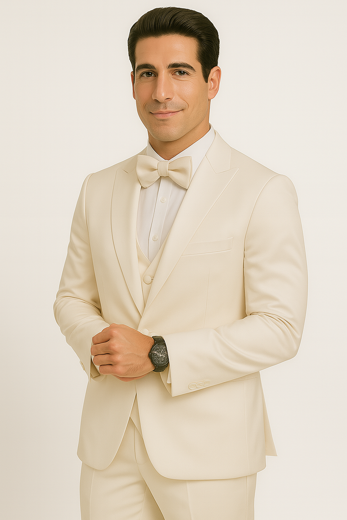 groomfit-Champagne-satin-tuxedo-ensemble