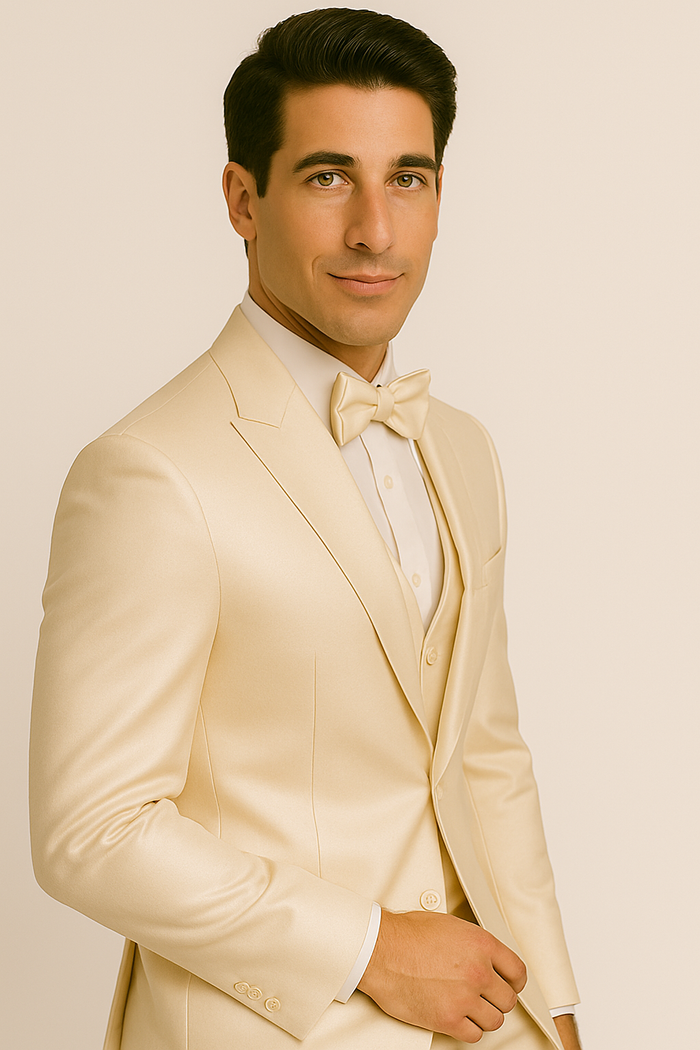 groomfit-Champagne-satin-tuxedo-ensemble