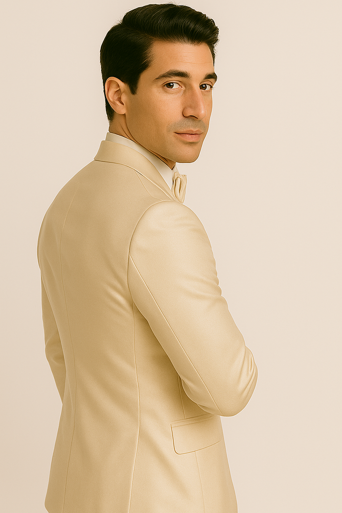 groomfit-Champagne-satin-tuxedo-ensemble