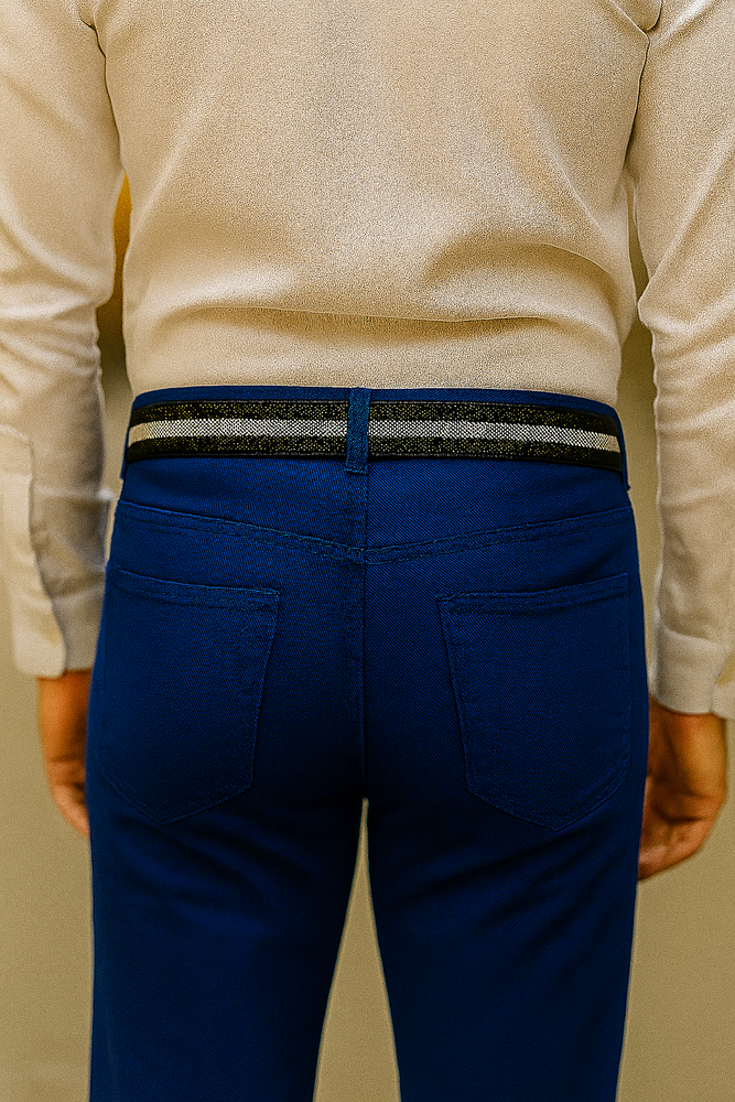 Cinto Vaquero Negro Black All-Over Genuine Stingray Rowstone Finish Belt