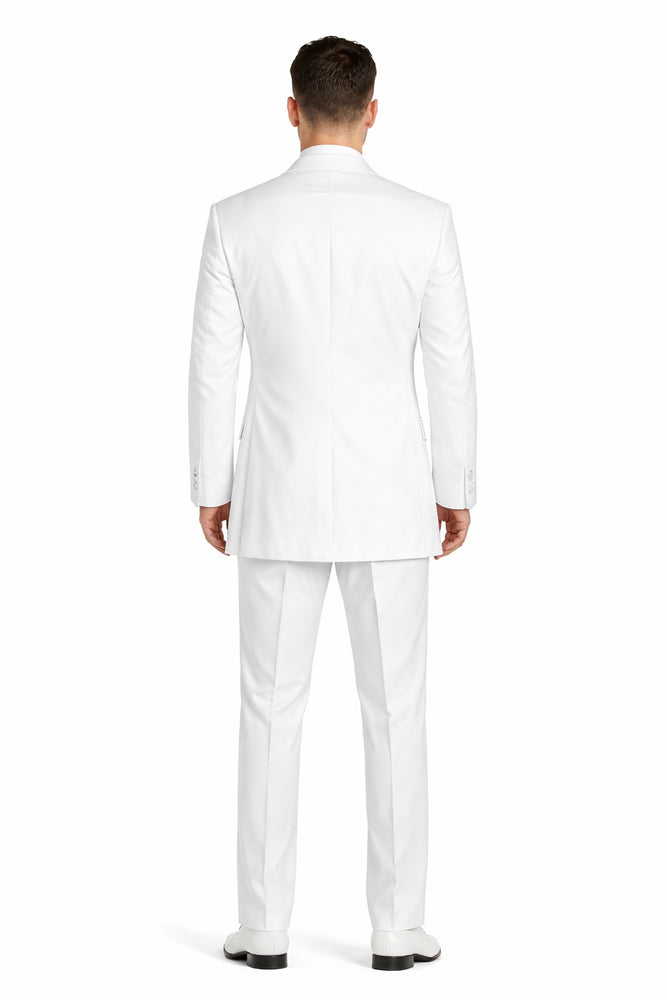 Classic Modern Longer 36 Inch White zoot Tuxedo For Men