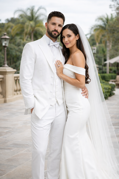 Classic Modern Longer 36 Inch White zoot Tuxedo For Men