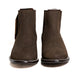 Los Altos Men's Toe Charro Short Boots Oval Nobuck Dark Tabacco - Nobuck Dark Tabacco
