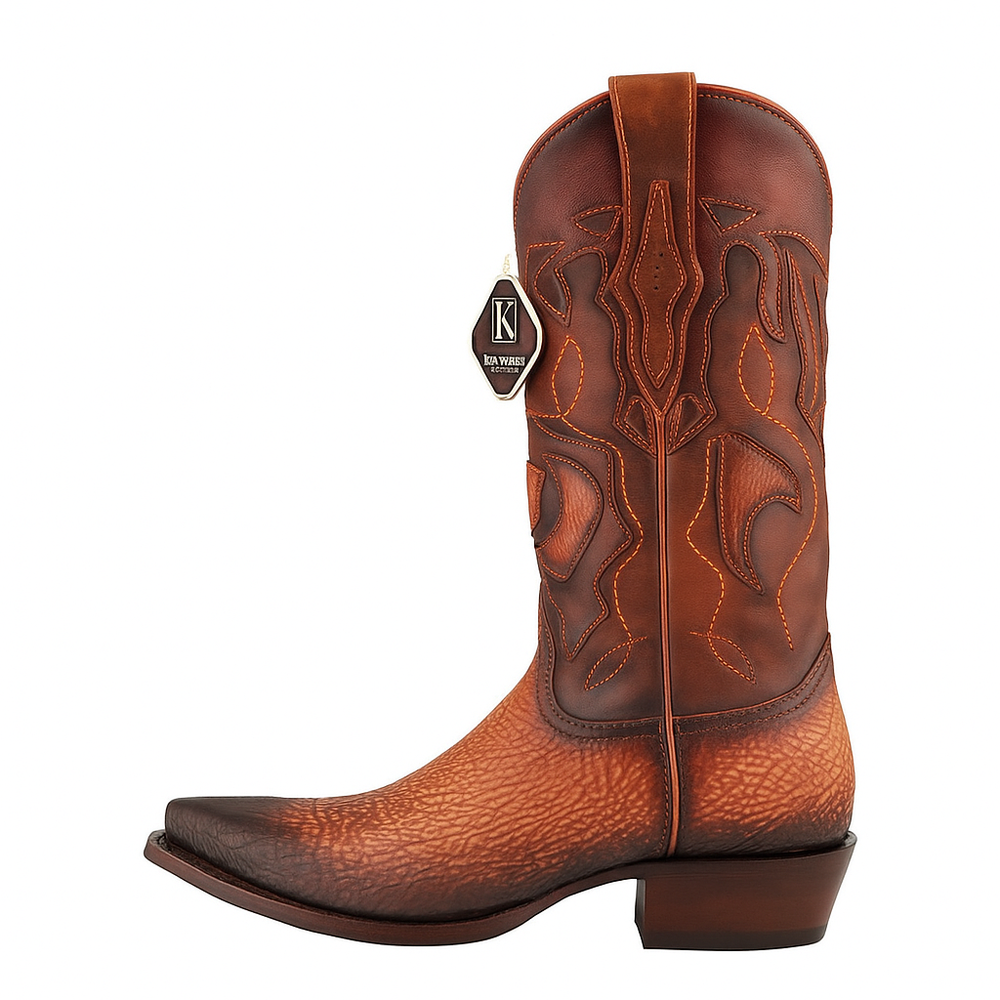 King Exotic Men's Shark Snip Toe Western Boots