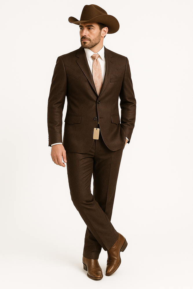 Traje Cafe Hombre - Traje Color Cafe