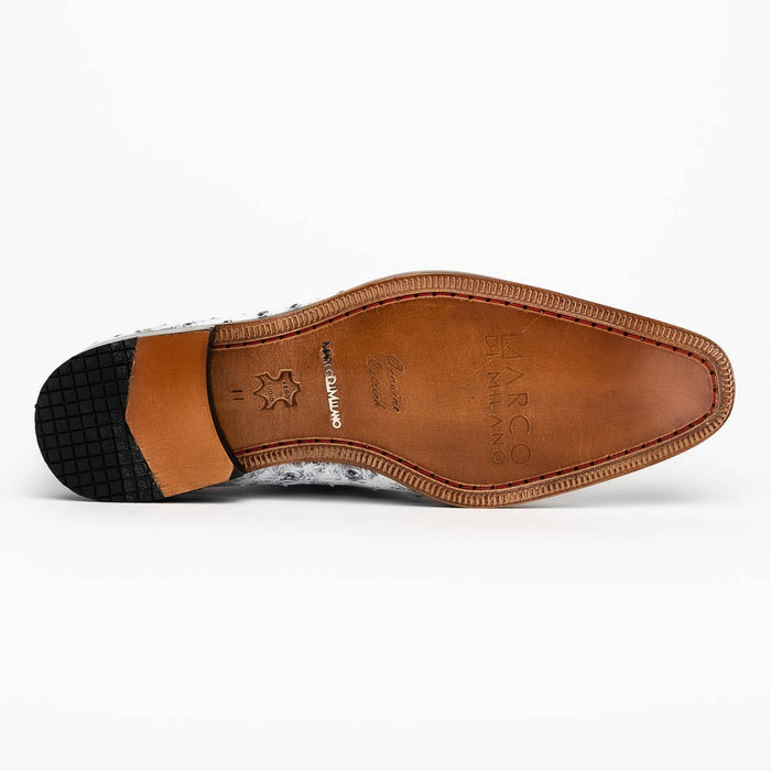 Marco Di Milano Criss Ostrich Quill Dress Oxfords Newspaper