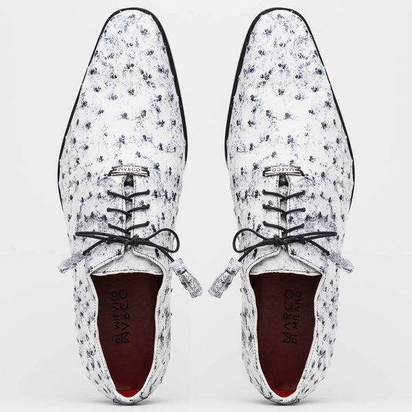 Marco Di Milano Criss Newspaper Leather Loafers