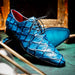 Marco Di Milano Olivieri: Caribbean Blue Leather Shoes