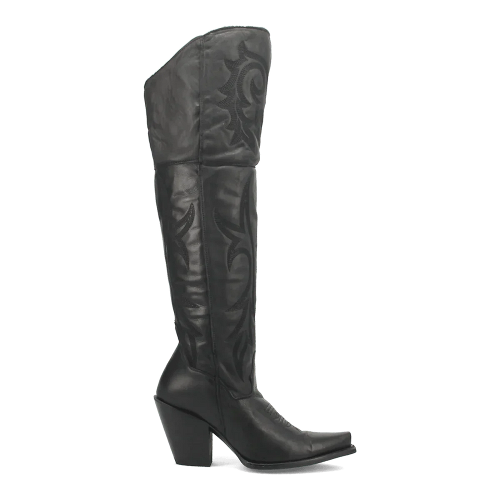 Dan Post Women's Jilted Snip Toe Leather Tall Boots - Black