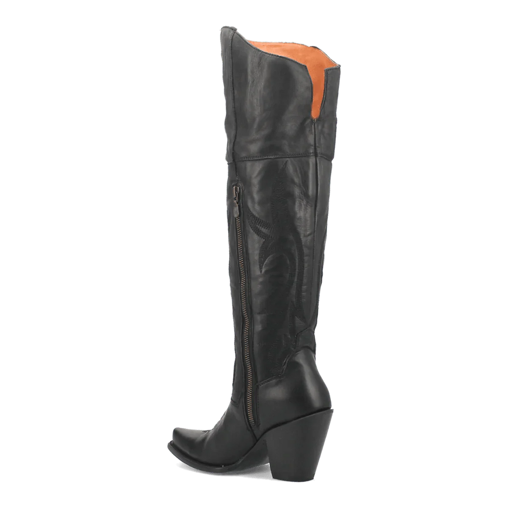 Dan Post Women's Jilted Snip Toe Leather Tall Boots - Black