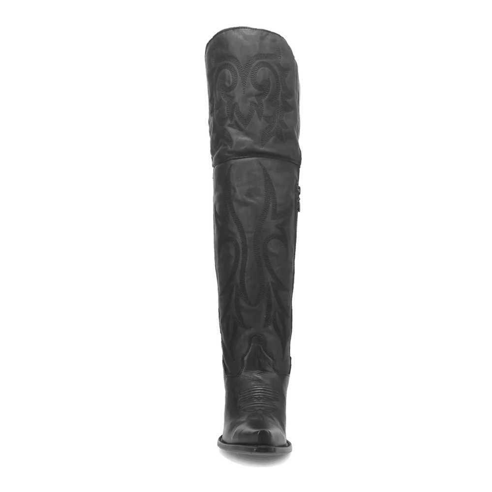 Dan Post Women's Jilted Snip Toe Leather Tall Boots - Black