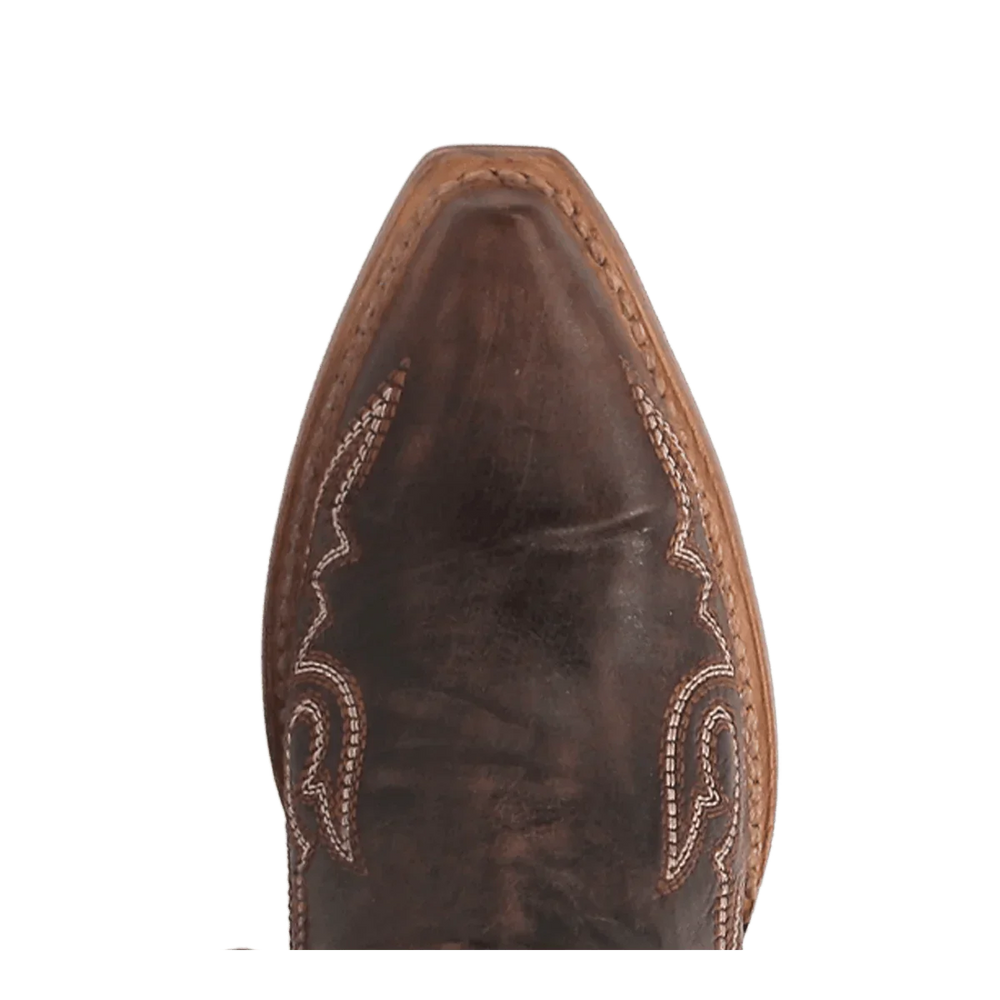 Dan Post Women's Kommotion Snip Toe Leather Tall Boots - Chocolate