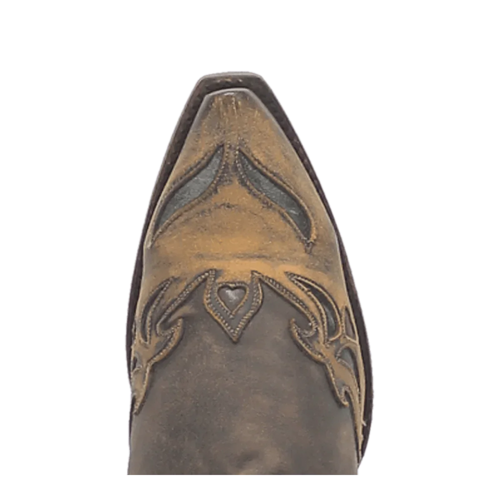 Dan Post Women's Vintage Bluebird Snip Toe Leather Boots - Chocolate