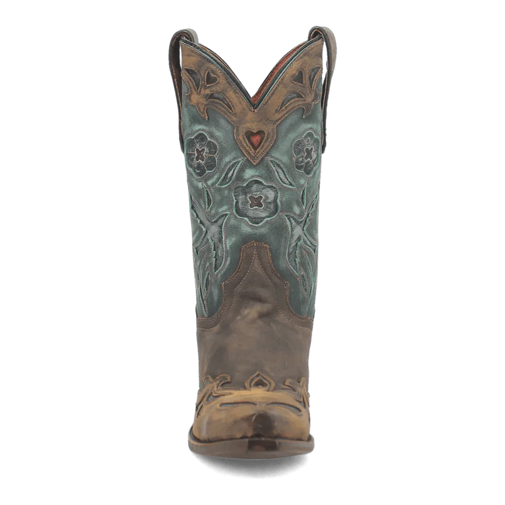 Dan Post Women's Vintage Bluebird Snip Toe Leather Boots - Chocolate