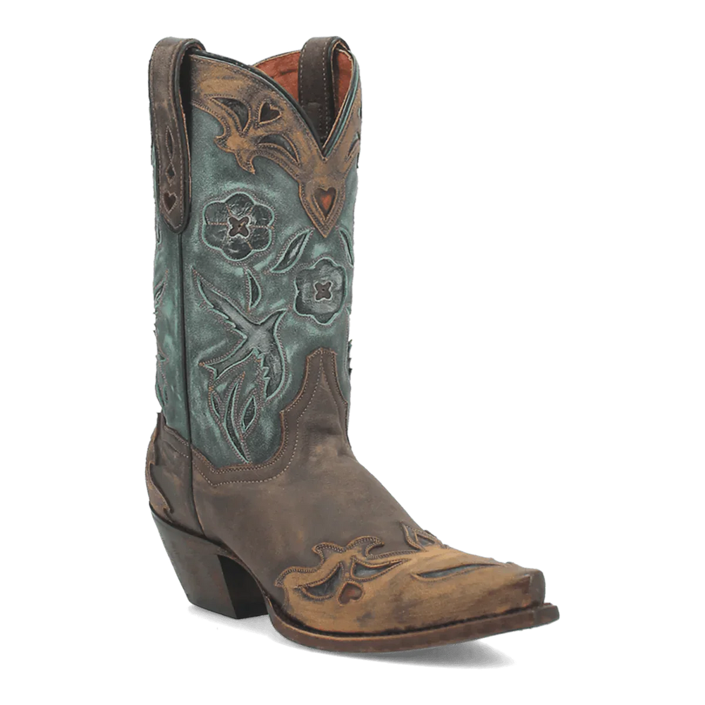 Dan Post Women's Vintage Bluebird Snip Toe Leather Boots - Chocolate