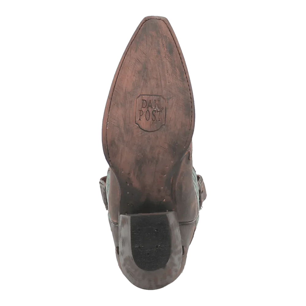 Dan Post Women's Vintage Bluebird Snip Toe Leather Boots - Chocolate