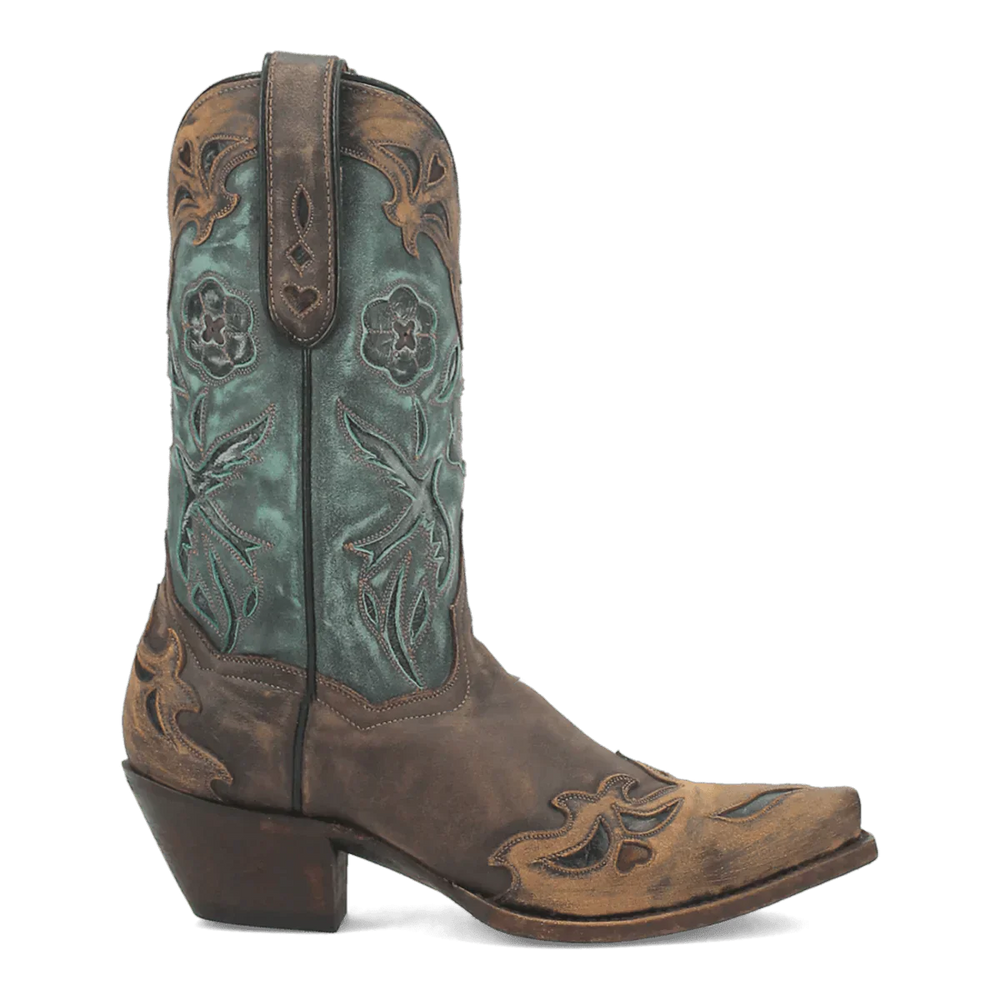 Dan Post Women's Vintage Bluebird Snip Toe Leather Boots - Chocolate