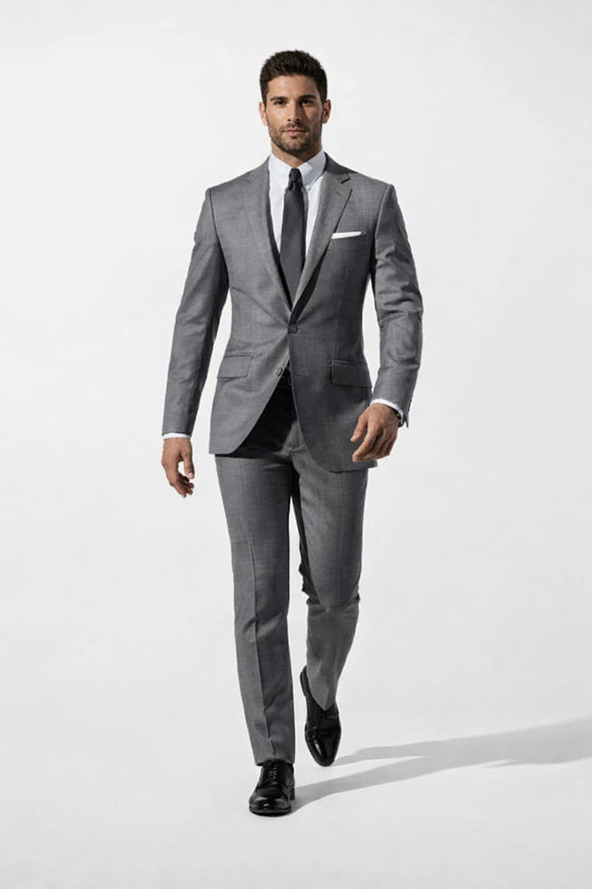 Daniel Craig Suit Mens Daniel Craig James Bond Grey 2 Button Notch Lapel Suit + Matching Shirt and tie package - Brand New Quality Suit