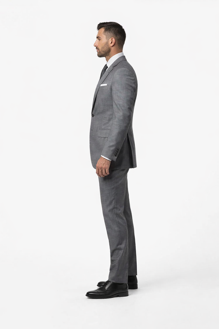 Daniel Craig Suit Mens Daniel Craig James Bond Grey 2 Button Notch Lapel Suit + Matching Shirt and tie package - Brand New Quality Suit