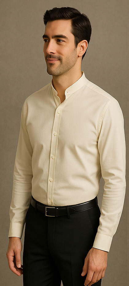 Daniel Ellissa Men's French Cuff Shirt Creme