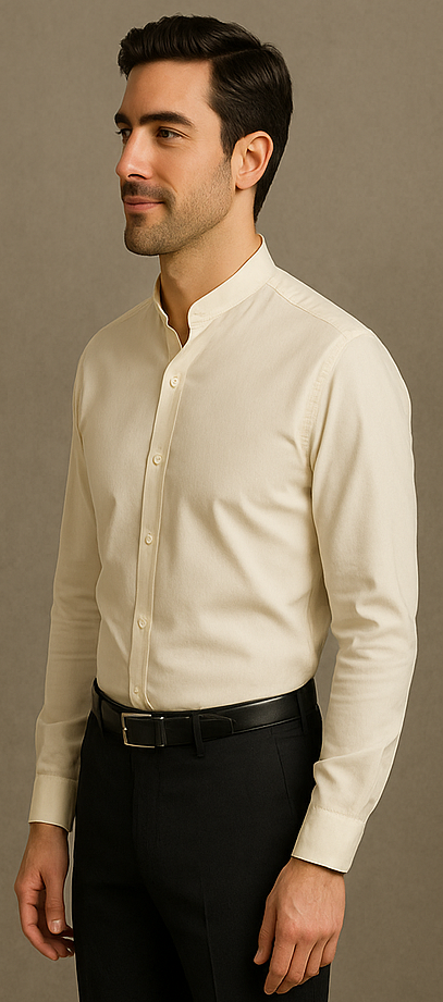 Daniel Ellissa Men's French Cuff Shirt Creme