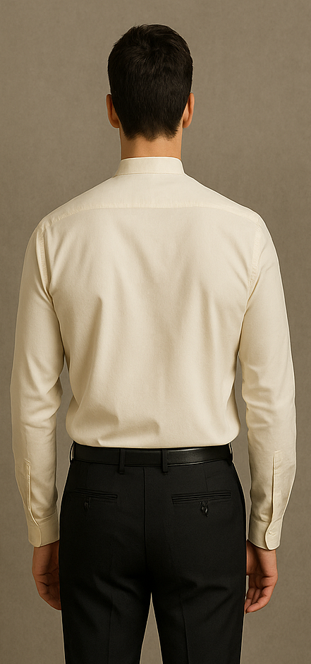 Daniel Ellissa Men's French Cuff Shirt Creme