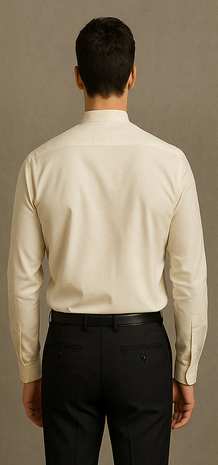 Daniel Ellissa Men's French Cuff Shirt Creme