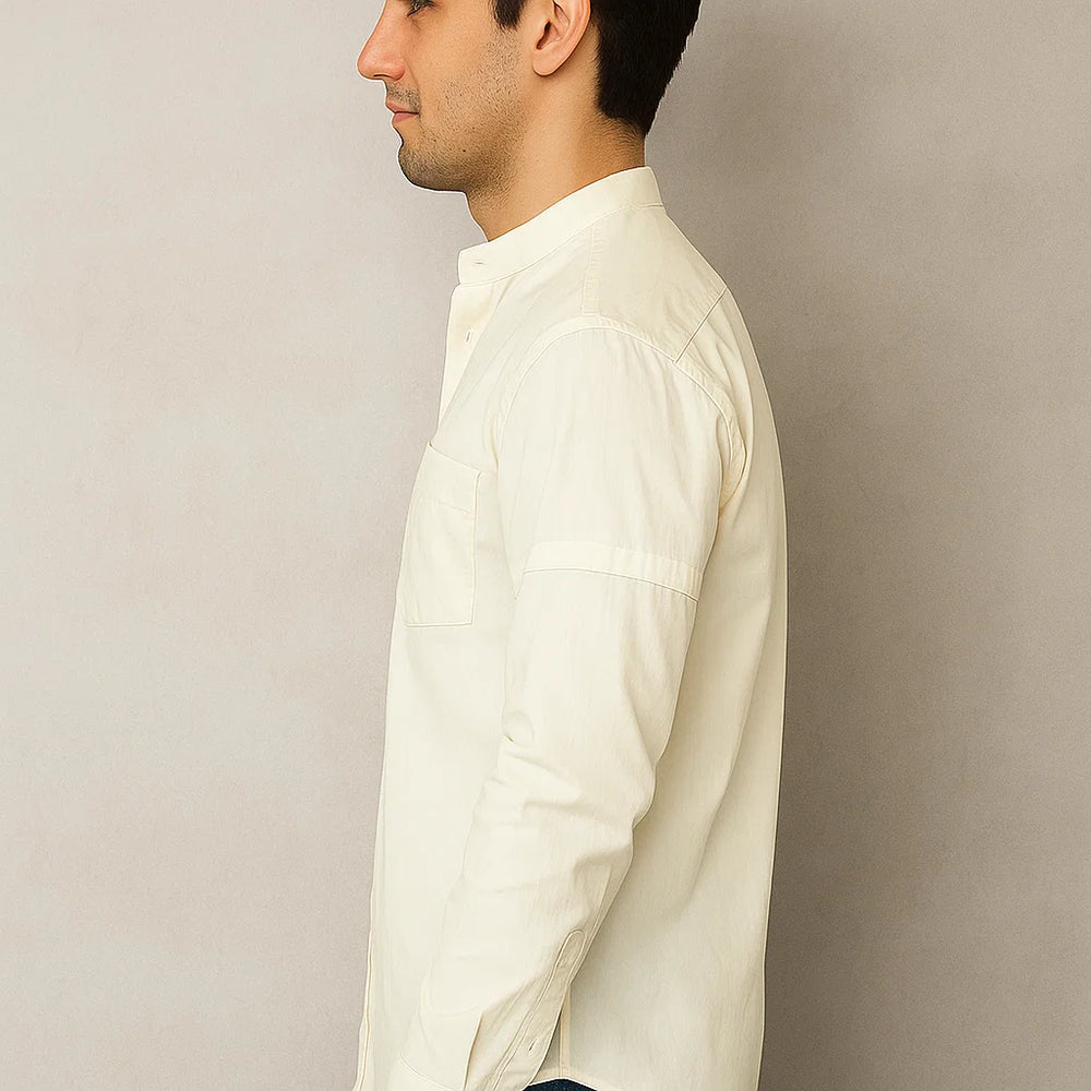 Daniel Ellissa Men's French Cuff Shirt Creme