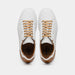Zelli Diaz Minimalist Rubberized Calfskin Sneaker in Matte White