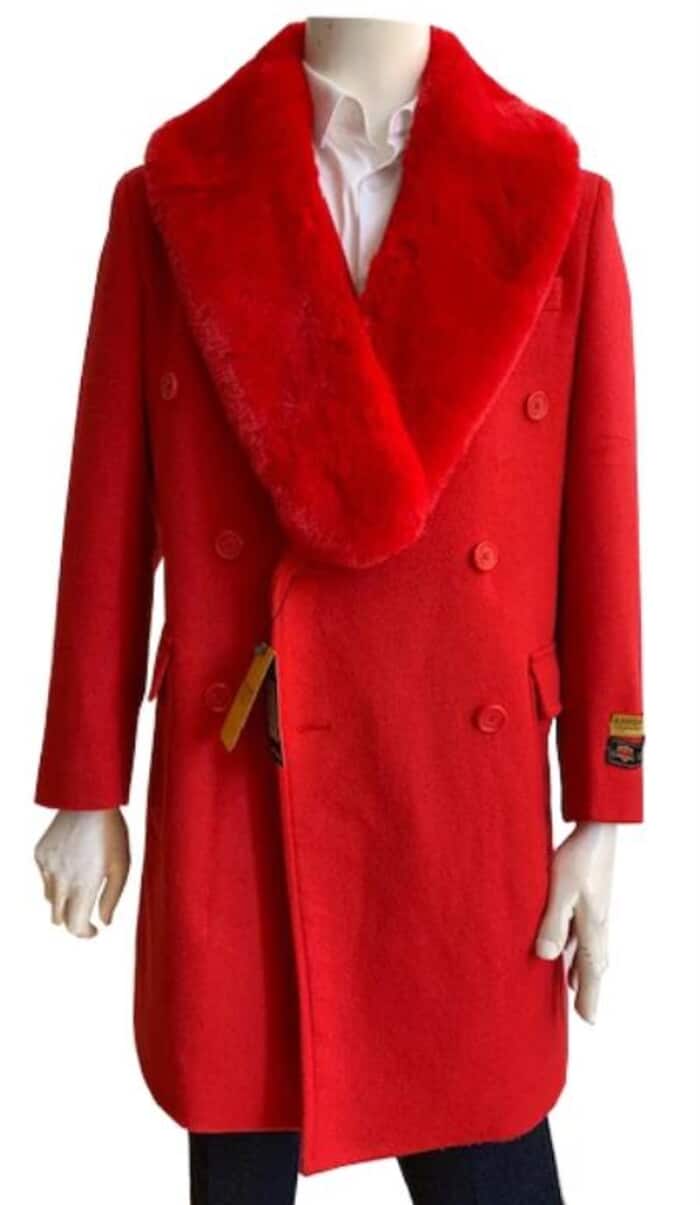 Wool & Cashmere Blend Double Breasted Peacoat