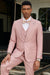 Rose Pinstripe Hybrid Fit Suit by Stacy Adams - Wedding - Prom