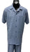Dreams Mens Marine Blue Patterned Short Sleeve Walking Suit Skipper 265-41