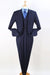Apollo King Navy Vested Suit - Classic Two-Button Fit
