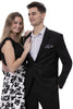 EJ Samuel Men's Black Linen Suit - Modern Fit for Summer Occasions - USA Men's Outlet