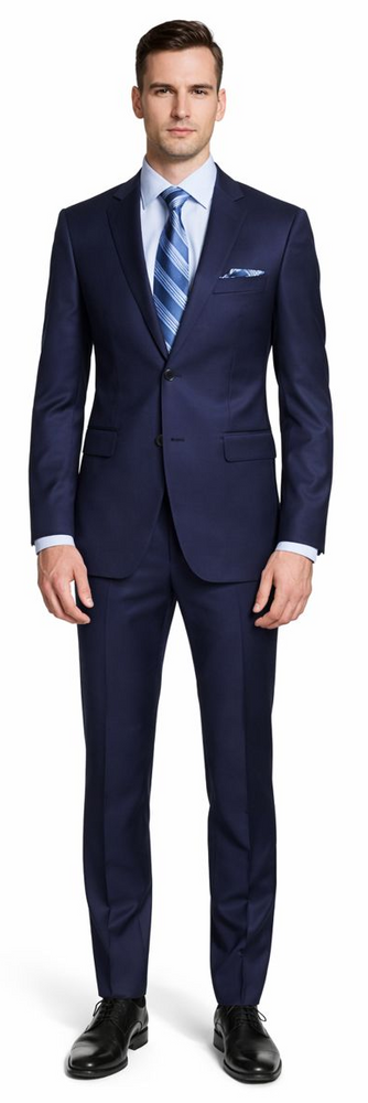 ENZO 150’s Super Wool 2-Button Suits in 6 Solid Colors