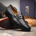 Marco_Di_Milano Enzo Black Leather Oxfords