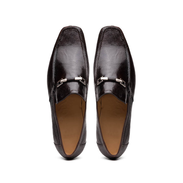 Marco Di Milano Fabro-Liz Brown lizard bit loafer