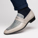 Marco_Di_Milano Fangio Gray Leather Loafers